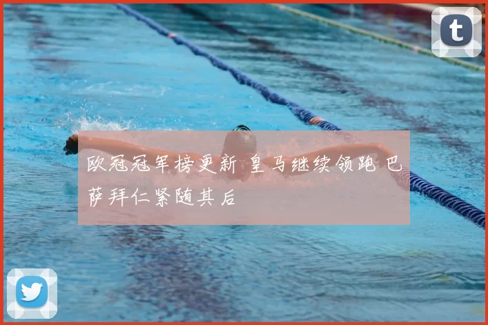 欧冠冠军榜更新 皇马继续领跑 巴萨拜仁紧随其后